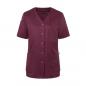 Preview: KARLOWSKY Essential | Damen Kurzarm-Kasack (aubergine) KS63